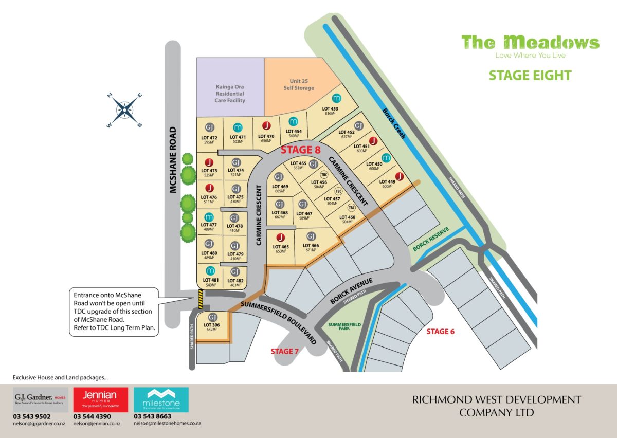 Stage 8 Sales Plan The Meadows